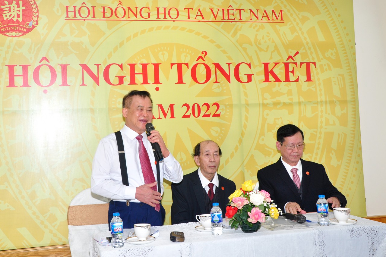Hội nghị tổng kết công tác hoạt động của Hội đồng Họ Tạ Việt Nam năm 2022 và triển khai nhiệm vụ năm 2023