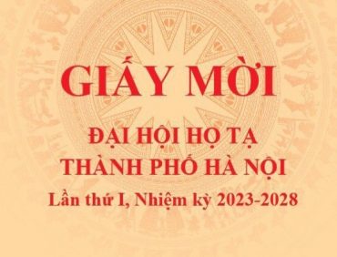 Giấy mời Đại hội Họ Tạ thành phố Hà Nội – Lần thứ 1, nhiệm kỳ 2023 – 2028