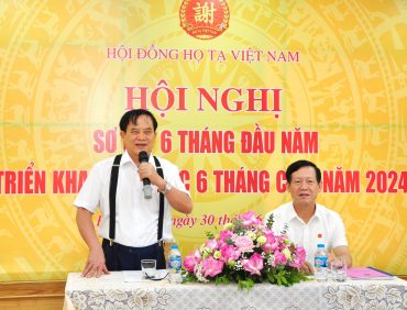 Hội đồng thường trực họ Tạ Việt Nam tổ chức hội nghị sơ kết công tác 6 tháng đầu năm và  triển khai thực hiện 6 tháng cuối năm 2024