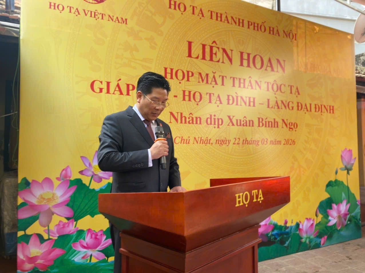 HỌ TẠ GIÁP CHI TỘC TẠ ĐÌNH – LÀNG ĐẠI ĐỊNH TỔ CHỨC HỌP MẶT ĐẦU XUÂN