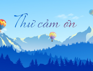 THƯ CẢM ƠN